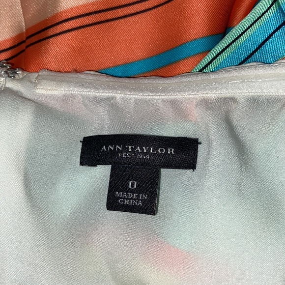 Ann Taylor halter maxi dress 0 blue bin - Picture 7 of 10